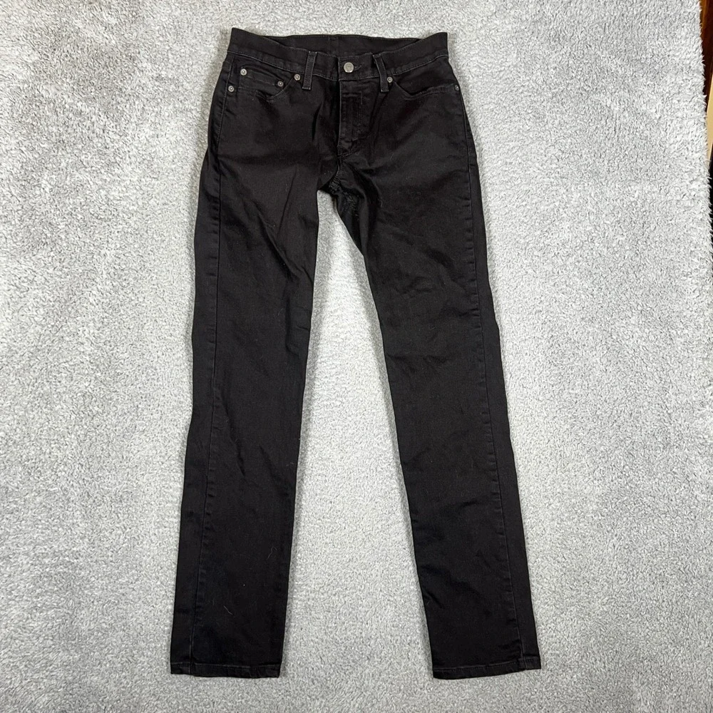 Levi's 511 Slim Fit Jeans Mens 30x32 Black Excellent Stretch Denim Office